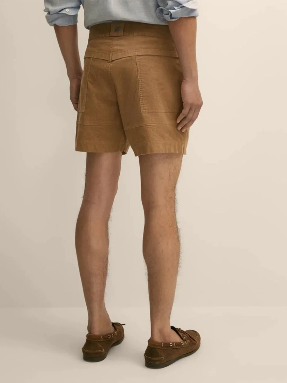Brooks Brothers 6.5" Cotton Corduroy Camp Shorts Size 30 Medium Beige - Picture 4 of 5